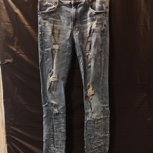 Crysp Denim Blue Jeans Sz 36